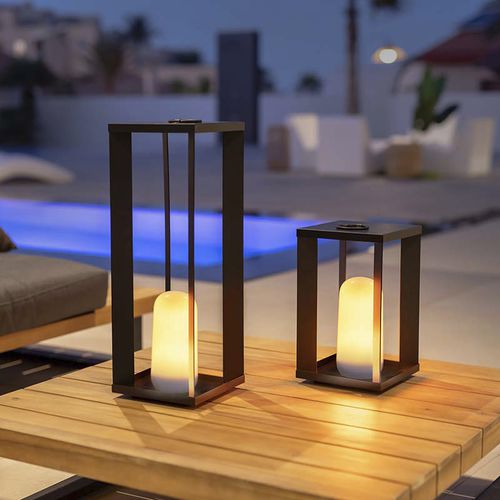 Lanterna contemporânea - SIROCO - NEWGARDEN - metálica / de LED / quadrada