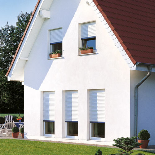 Persiana externa - PUNEXT® - ALULUX - em alumínio / para janela / para porta