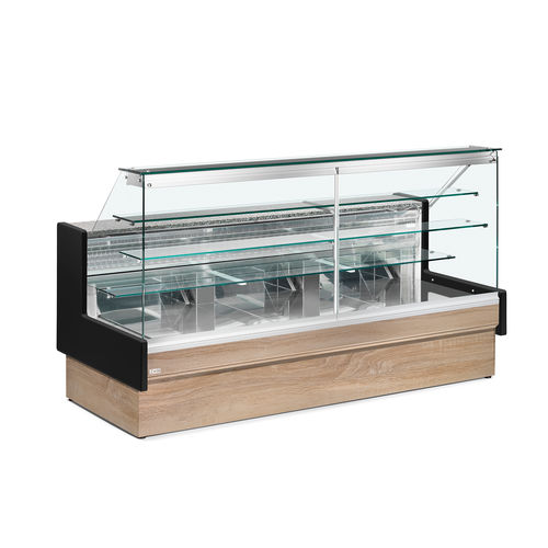 Vitrina refrigerada tipo balcão - COLORADO - ZOIN - para confeitaria / em aço inoxidável / sem portas
