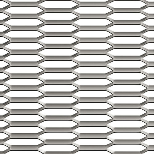 Tela metálica em alumínio - XP304 - Metal Skin - para guarda-corpo / para cerca / para revestimento de fachada