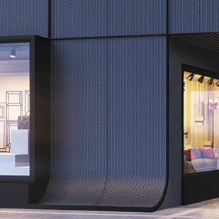 Elemento vazado em alumínio - XPAND - ALUMINCO - para ambiente externo / para ambiente interno