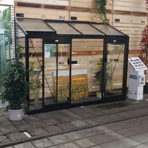 Estufa para jardinagem - MICCOLO M04 - ACD - modelo capela / em vidro / com ventilação lateral