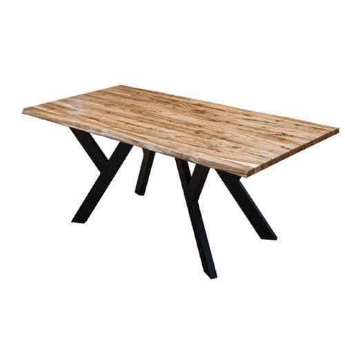 Mesa design - BOSCO LOFT - Hitte s.r.o. - em madeira de ácer / com base em aço termolacado / retangular