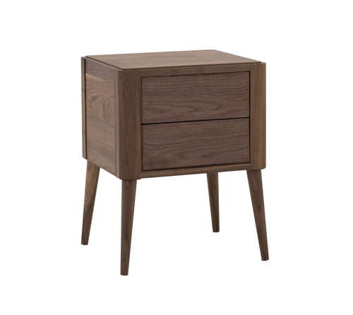 Criado-mudo de estilo escandinavo - AMARANTH - Ziemann Home Design - em madeira / em mármore / com base em madeira