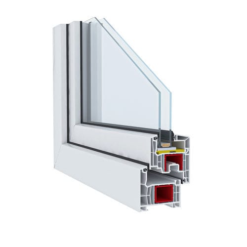 Perfil de janela em PVC - Inova 76 System - ASAŞ Veratec - com isolamento térmico / acústico