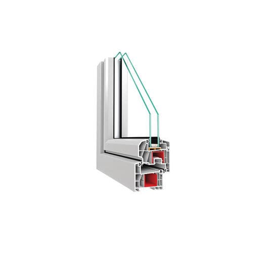Perfil de janela em PVC - Elegans 70 - ASAŞ Veratec - com isolamento térmico / acústico / à prova de água