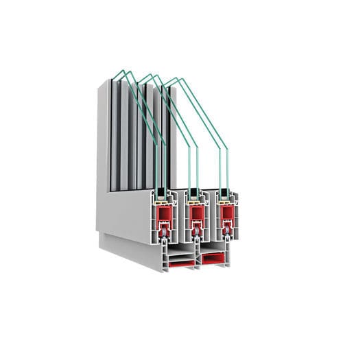 Sistema deslizante em material plástico - ASAŞ Veratec - para porta de vidro / para janela / da linha residencial