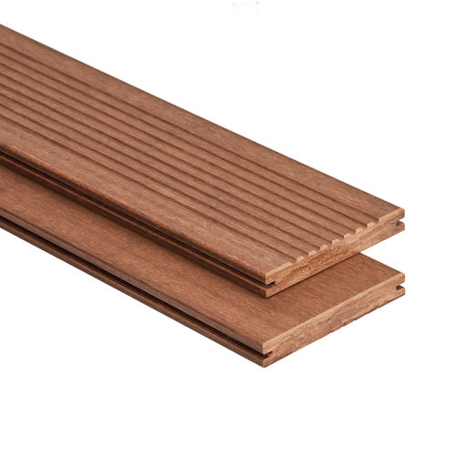 Tábua de deck em bambu - ED 3M - dasso - efeito de madeira / com sistema de encaixe / ranhurada