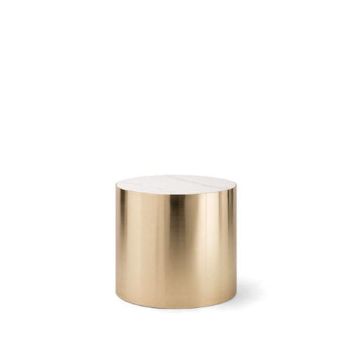 Mesa de centro contemporânea - ALEXANDER 084 H45 - TIROLO SRL - em mármore / com base em latão / retangular