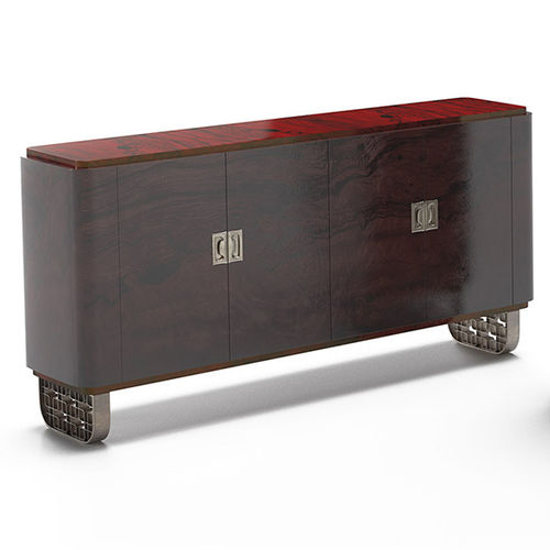 Buffet aparador Art Déco - FIFTH AVENUE - Thomas Mucha - em nogueira / em padauk / em bronze