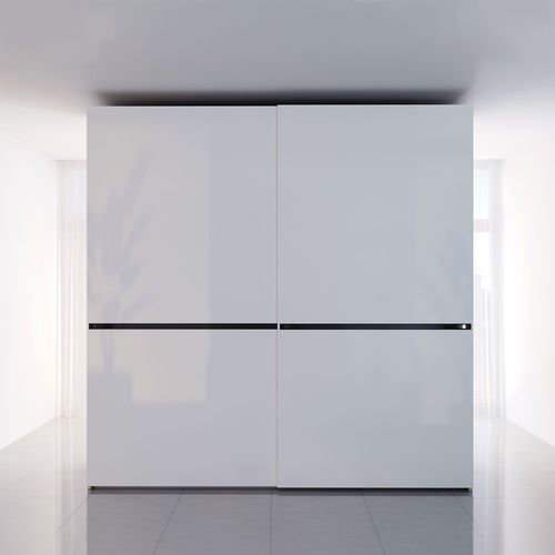 Guarda-roupa contemporâneo - MILANO  - ITALIANELEMENTS - em MDF / em laminado melamínico / com portas de correr