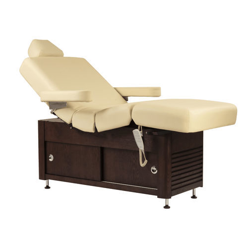 Mesa de massagem elétrica - Maharaja - Esthetica Spa and Salon Resources Private Limited - em PU / em aço inoxidável / em espuma