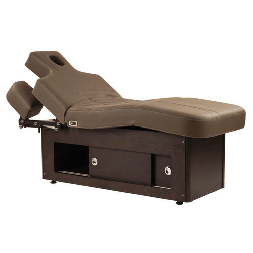 Mesa de massagem elétrica - Raman - Esthetica Spa and Salon Resources Private Limited - em espuma / em madeira / com compartimento de arrumação