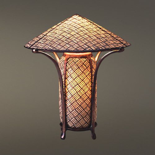 Luminária de mesa - WOVEN CHINA - Hilliard - em bronze / em vidro / clássica