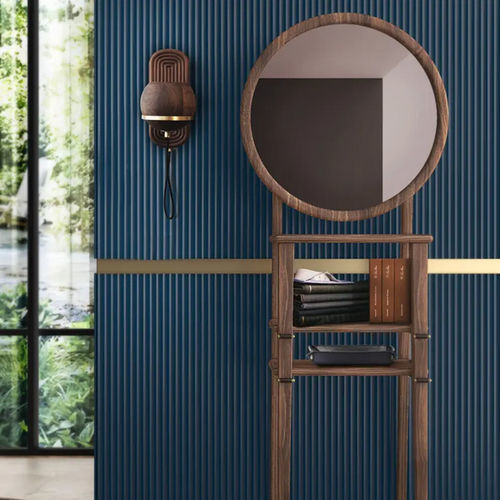 Espelho de piso - Turner - WOOD TAILORS CLUB - contemporâneo / redondo / em latão polido