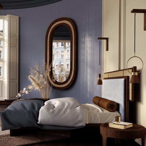 Cama de casal - Forbes - WOOD TAILORS CLUB - contemporânea / estofada / com cabeceira