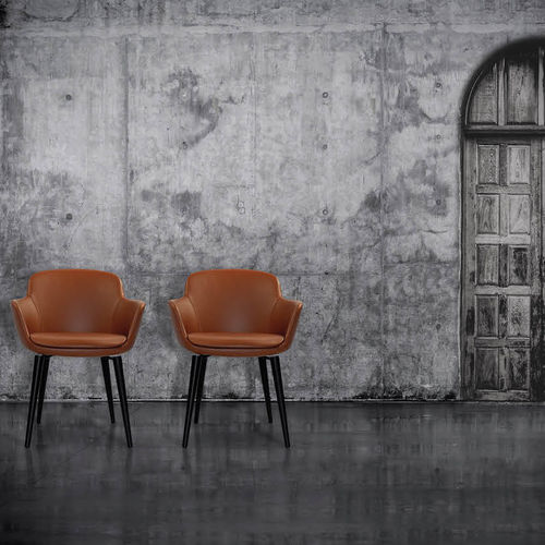 Cadeira contemporânea - JULIETTE - Defleure Home Collection - para ambiente interno / em tecido / em couro