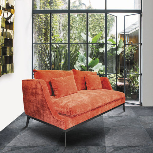 Sofá contemporâneo - FLORENCE - Defleure Home Collection - em tecido / em couro / com almofada removível
