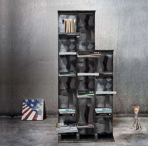 Livreiro modular - TREEBOOKS - Trackdesign - contemporâneo / em aço
