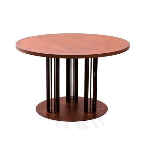 Mesa contemporânea - KANDINSKY 1923 - Trackdesign - em aço Corten / com base em aço / redonda