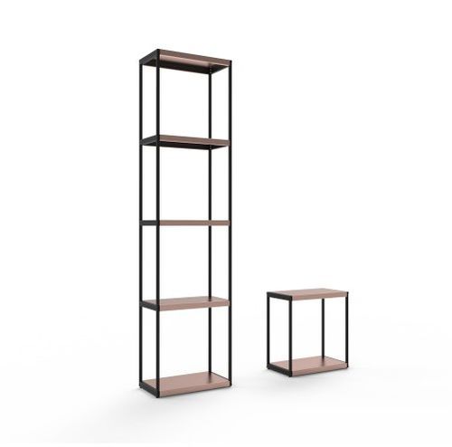 Estante modular - SISTEMA - Trackdesign - contemporânea / em aço / em cobre escovado