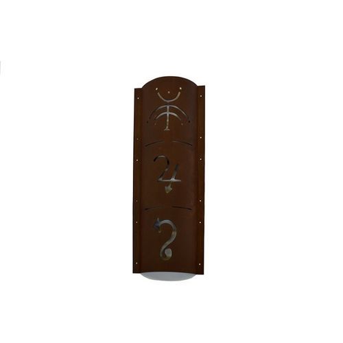 Arandela contemporânea - ITRIA_009 - Trackdesign - para ambiente interno / em aço Corten / fixa