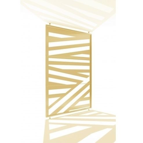 Divisória de ambiente em aço - Argyre  - Trackdesign - em latão / em cobre / para ambiente interno