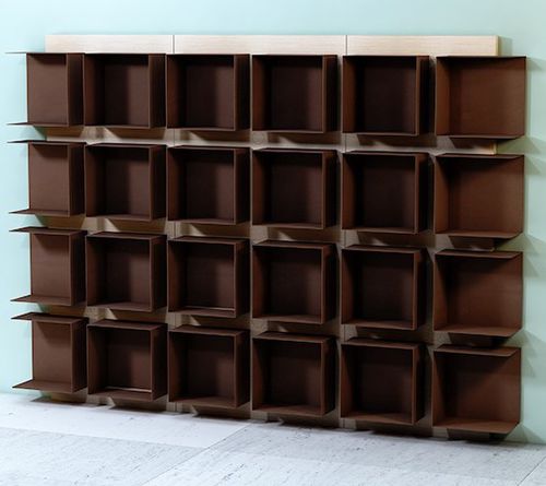 Livreiro modular - MODULO - Trackdesign - de parede / contemporâneo / em carvalho