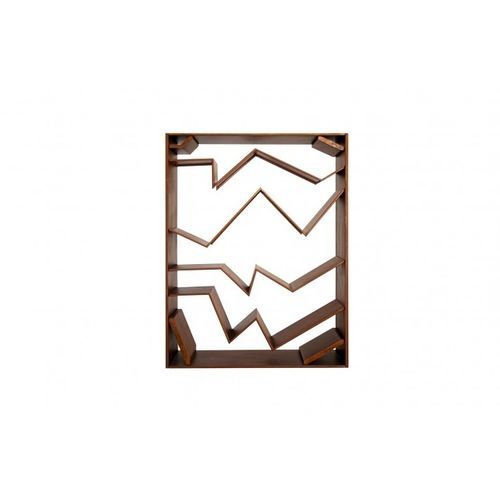 Livreiro contemporâneo - PIEGA - Trackdesign - em aço Corten / marrom