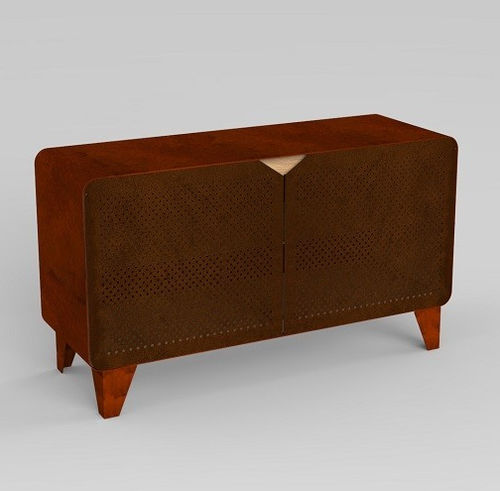 Buffet aparador contemporâneo - SIDEBOARD  - Trackdesign - em carvalho / em aço Corten / com portas de abrir