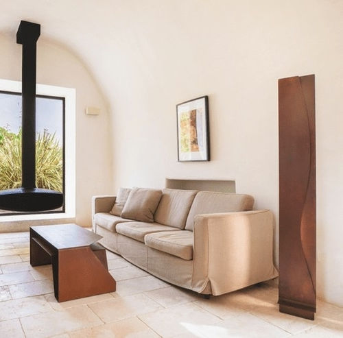 Luminária de piso - ESSE 001 - Trackdesign - em aço Corten / contemporânea / sem fio