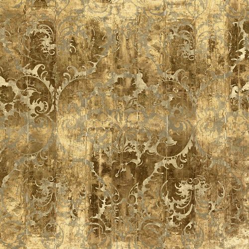 Papel de parede contemporâneo - LUSTRE - La Aurelia Design - estampado / efeito de madeira / dourado