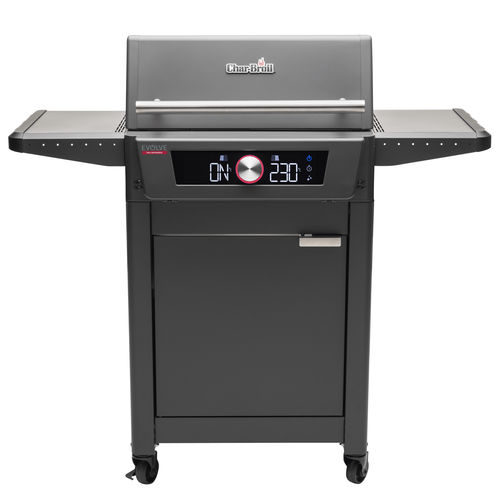 Churrasqueira elétrica - EVOLVE® - CHARBROIL - com rodízios / em aço / em ferro fundido