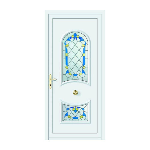 Porta de entrada - ORO : AURORA  - ALUPORTA - em alumínio / de abrir / com vidro