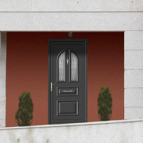 Porta de entrada - CERES  - ALUPORTA - em alumínio / de abrir / com vidro