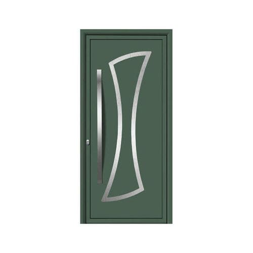 Porta de entrada - EVOLUCION : PLATINO B  - ALUPORTA - em alumínio / em aço inoxidável / em PVC