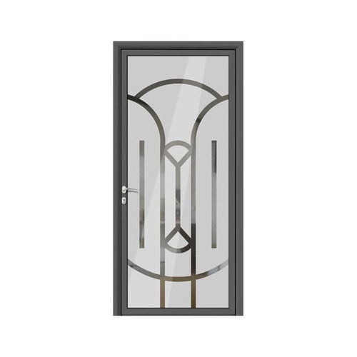 Porta de entrada - PETA - ALUPORTA - em alumínio / de abrir / com vidro