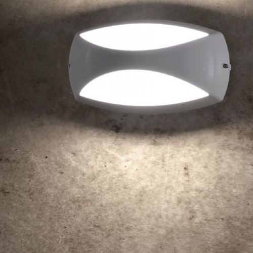 Arandela contemporânea - ELA - FRANCESCONI - para ambiente externo / em aço inoxidável / em vidro fosco