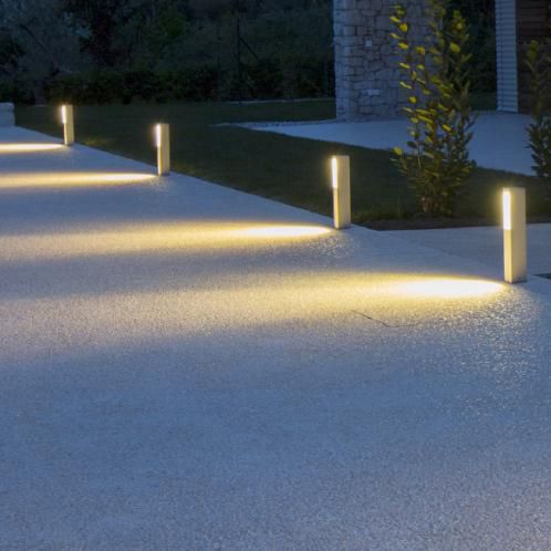 Poste balizador de iluminação de jardim - PIN - FRANCESCONI - contemporâneo / em alumínio / em aço inoxidável