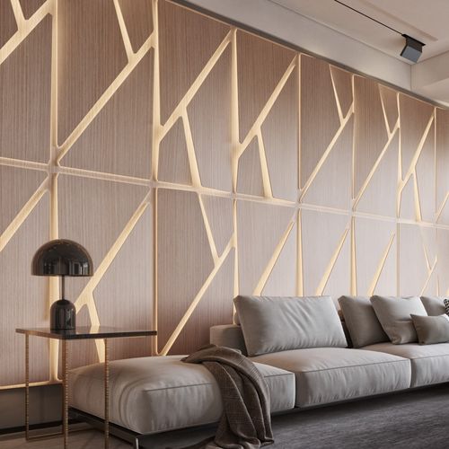 Painel acústico para parede - DETA - Mikodam - para teto / em tecido / em MDF