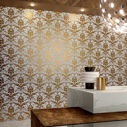 Placas de revestimento em grés porcelanato - BROCCATO GRIGIO - CEDIT - em cerâmica / fosca / para ambiente interno