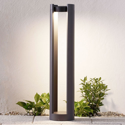 Poste balizador de iluminação de jardim - DYLEN - Lucande - para espaços públicos / contemporâneo / em alumínio fundido