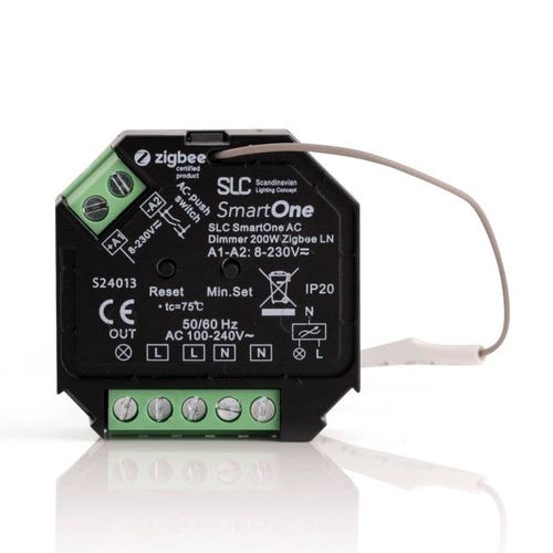 Variador de luminosidade WiFi - SLC SmartOne AC Dimmer Mini 200W Zigbee - The Light Group