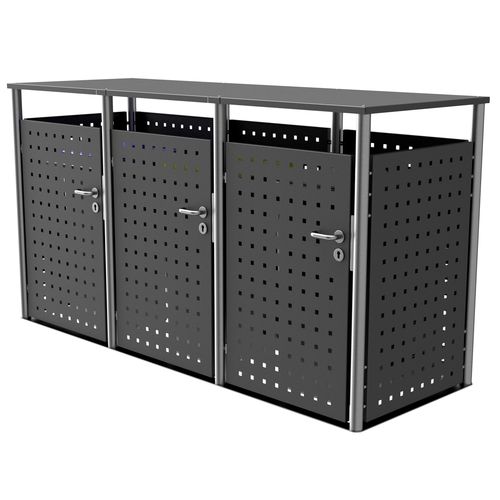 Resguardo para lixeira da linha residencial - 750V1-3-VAR-SR - Briefkasten Manufaktur Lippe GmbH - profissional / em aço inoxidável / em aço inoxidável laqueado