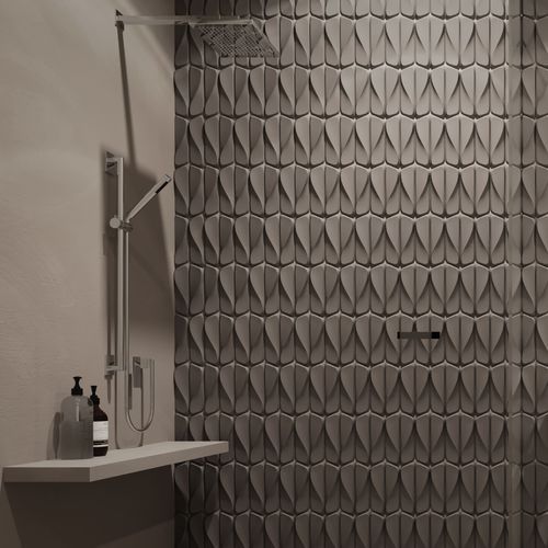 Revestimento para parede interna - WIND - Sergey Makhno Product - em cerâmica / 3D / efeito pedra
