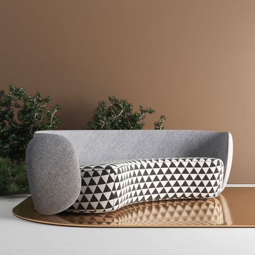 Sofá em meia-lua - ELEPHANT M4 - Sergey Makhno Product - contemporâneo / em tecido / com braços