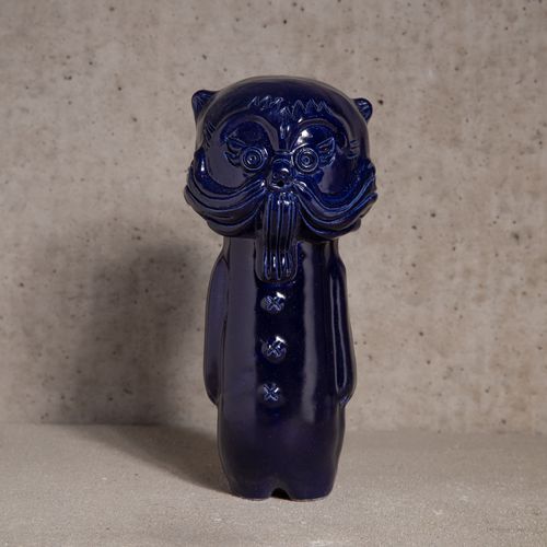 Escultura em cerâmica - DIDO ISHO - Sergey Makhno Product - de piso / azul / amarela