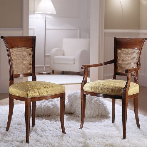 Cadeira clássica - M 605 E M606 - MOLETTA MOBILI - para ambiente interno / em tecido / com base em madeira