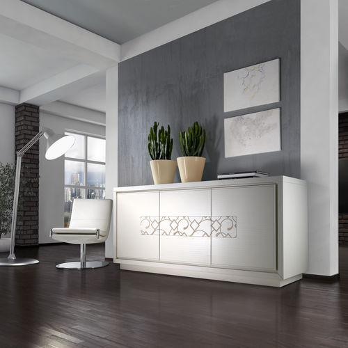Buffet aparador contemporâneo - ST 113 B - MOLETTA MOBILI - em madeira de freixo / sob medida / com portas de abrir