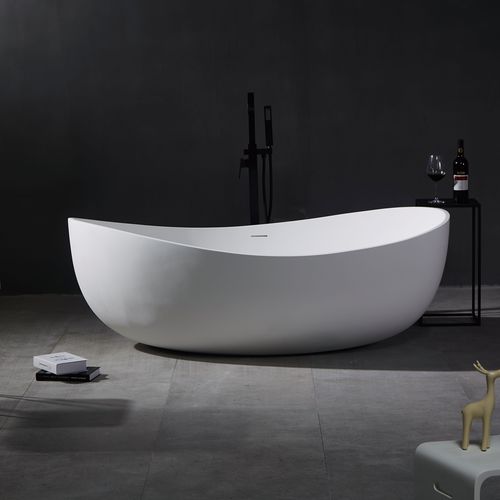 Banheira oval - YL6102 - FOSHAN ARTLAND SANITARY WARE CO.LTd. - freestanding / em aglomerado mineral / em Solid Surface